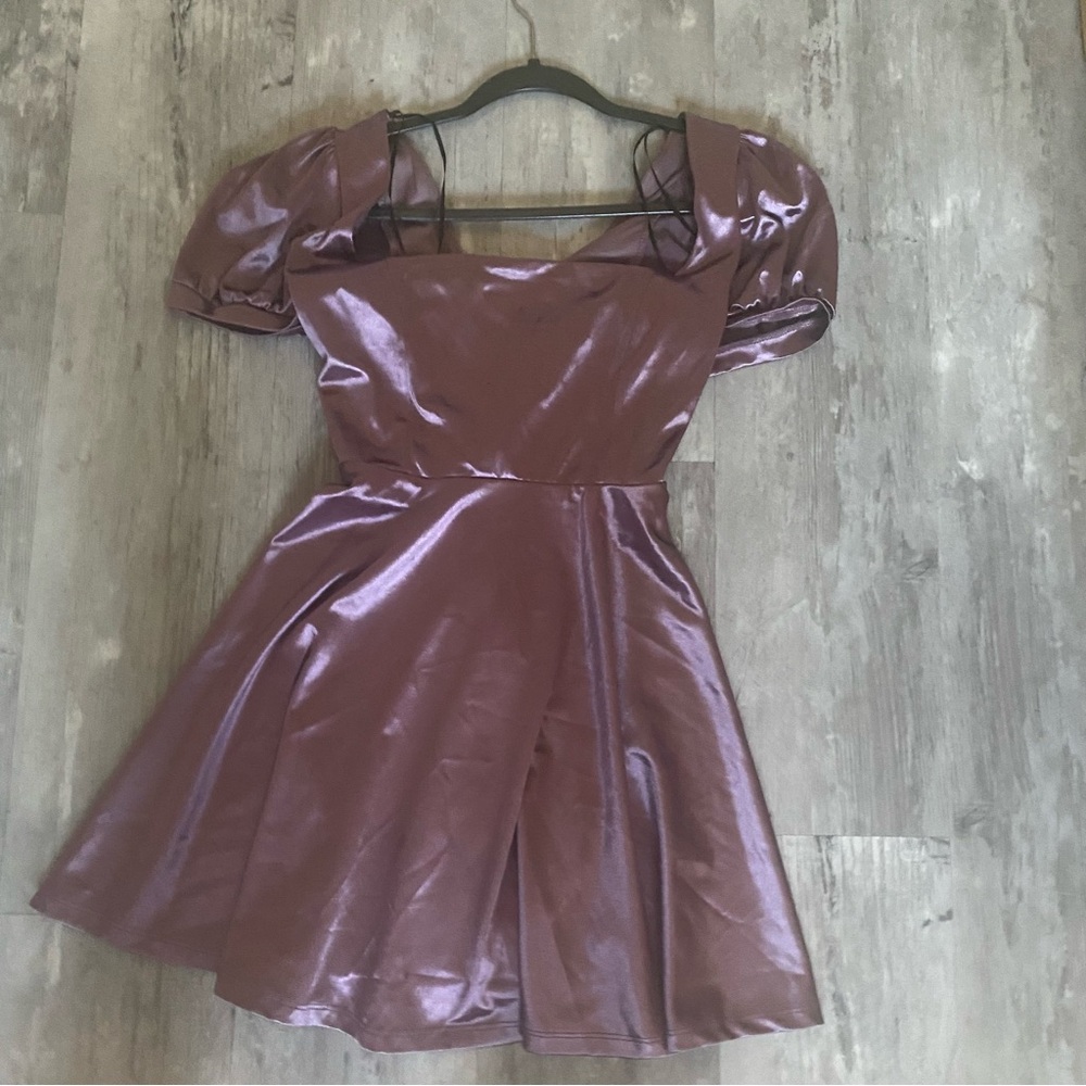 purple windsor dress